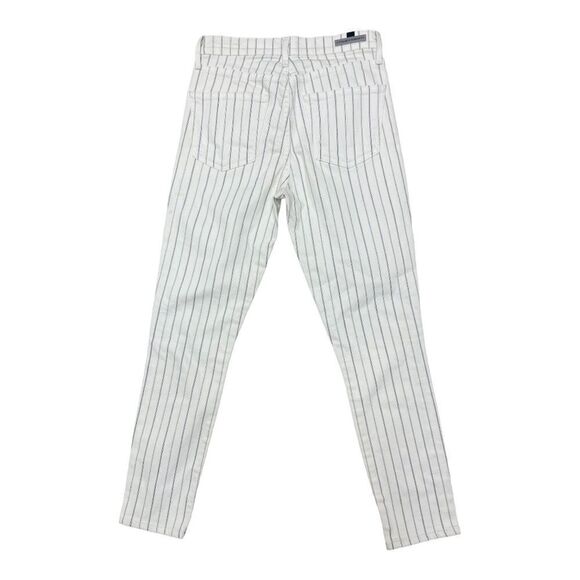 Citizens of Humanity Rocket Crop High Skinny Black White Striped Jeans Sz 26 EUC - Picture 8 of 8